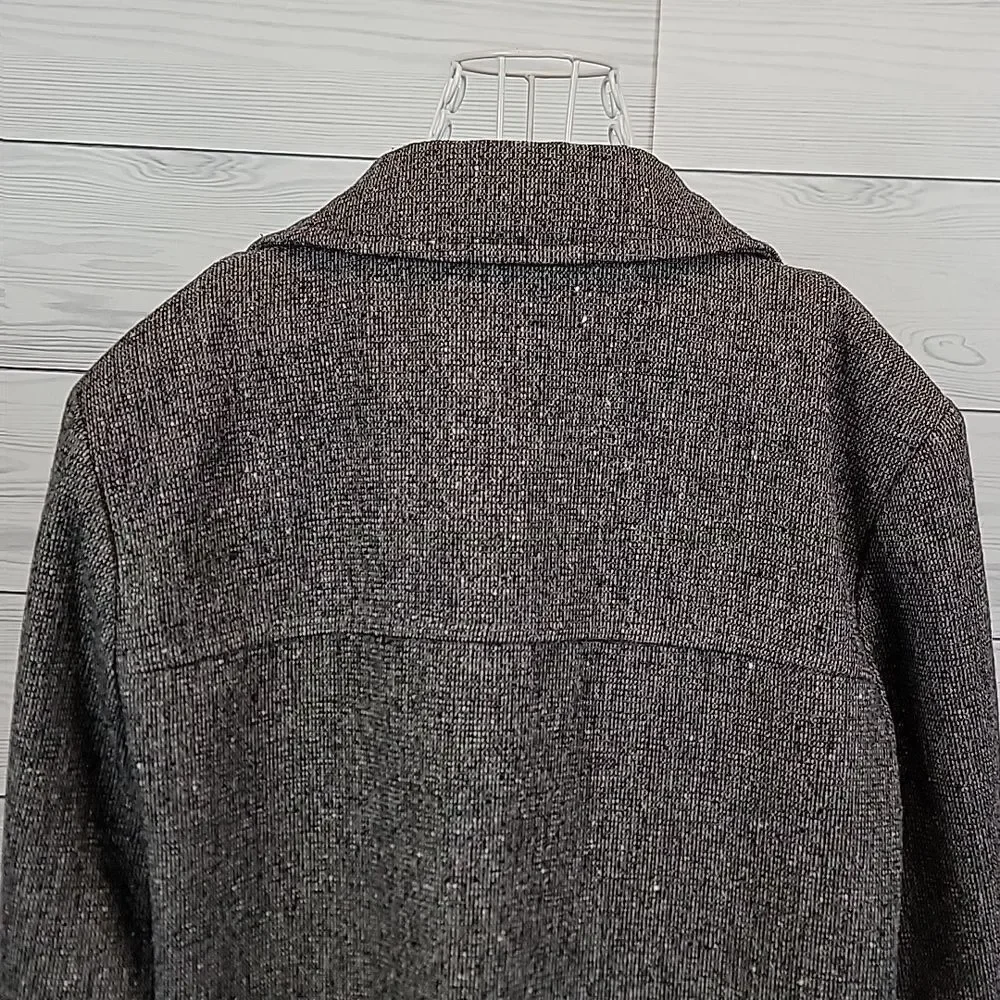 Vintage PENDLETON Car Coat Wool Donegal Tweed Jacket Mens Size 46 Long